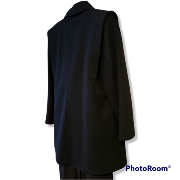 Stephanie Mathews Wool Coat Womens Size M/L 8/10 Fully Lined Wool Peacoat - Picture 14 of 16